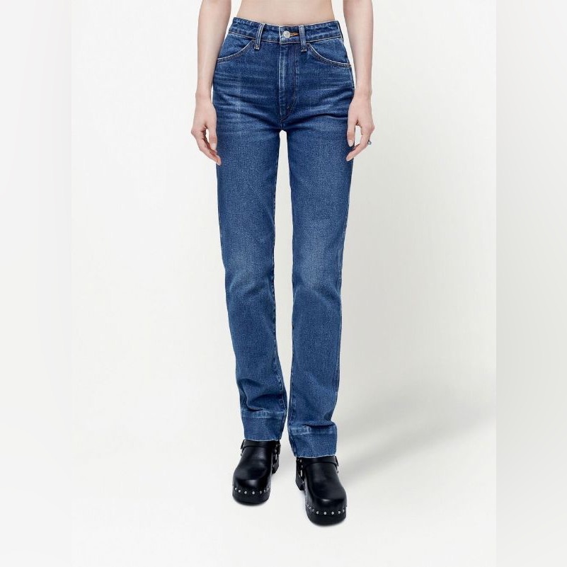 Re/Done 70s Straight-Leg Mid-Rise Jeans 31